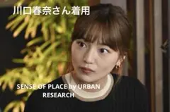 川口春奈さん着用センスオブプレイスアーバンリサーチ バイカラーコンパクトニットのサムネイル