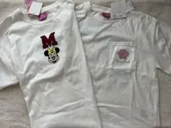 新品タグ付きミニーマウス＆アリエル Tシャツ 140.150