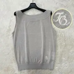 2023年製✨FOXEY 43277 KNIT TOP ARENリネンニット　Lのサムネイル
