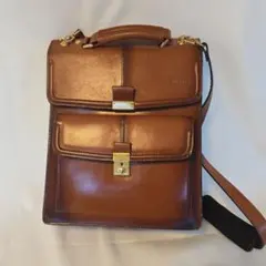 BALLY バリー ハンドバッグ 2way オールレザー フラップ ブラウン 