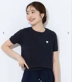 coca レーヨンロゴ刺繍ニット