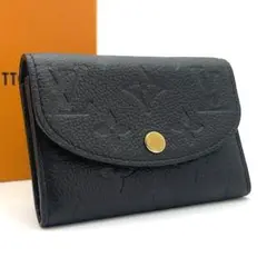 セイジ様【極美品】ルイヴィトン アンプラント ポルトモネ ロザリ ノワール 小銭