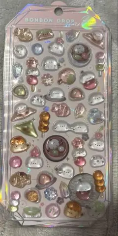 クーリア ボンボンドロップシール シマエナガ 和菓子「正規品」