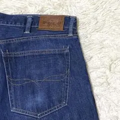良品✨Ralph Lauren デニム W38 大きいサイズ 018 ロゴ 濃紺