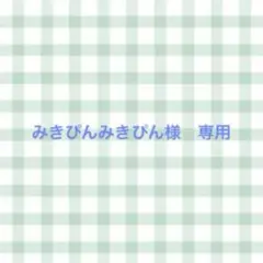 みきぴんみきぴん様　専用