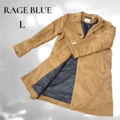 【RAGE BLUE】メリノウール　キャメル　フロントボタン　内ポケット　L