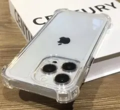 【最終値下げ】iPhone13Pro用クリアケース 電源、音量ボタンメッキ使用
