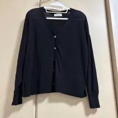 OPAQUE. CLIP コットンアセテート天竺ワイドVネックニットカーディガンのサムネイル