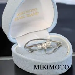 【新品同様】ミキモト　アコヤ　パール　本真珠　ブローチ　コサージュ