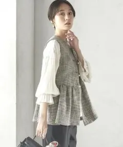 SHIPS スラブツイードジレ