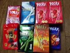 ポッキー(つぶつぶいちご・2層仕立て・塩キャラメル・抹茶他)42箱2袋まとめ売り