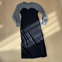 シーイン　ロングワンピース グレー・ブラック