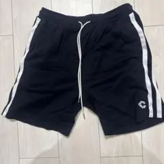 CRONOS 紺色 サイドストライプ ショートパンツ Sサイズのサムネイル