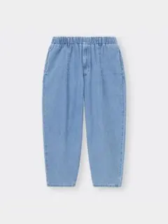 GU デニムバルーンアンクルパンツ ブルー M