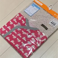 50 60 カバーオール 長袖肌着 下着 2枚セット 新生児 女の子用 秋冬