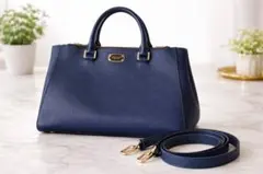MICHAEL KORS ネイビー ハンドバッグ