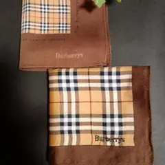 バーバリー　チェック柄 ハンカチ2枚セット