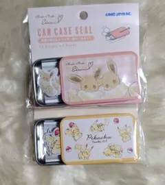 ポケモン 缶ケースシール　2個　イーブイ　ピカチュウ　ポケモン シール　②