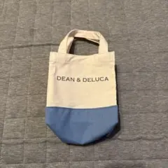 DEAN & DELUCA トートバッグ アイボリー/ブルー