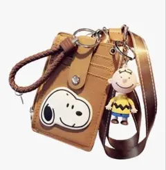 スヌーピー IDカードホルダー 磁気防止 大容量 カード入れ 定期入れ