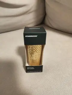 STARBUCKS COLD CUP KEYCHAIN ゴールド