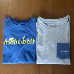 mont-bell ウィッグロンTシャツ、長袖カットソー 2枚セット 150cm
