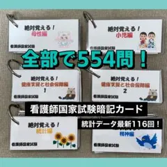 看護師国家試験 看護学生 単語帳 暗記カード
