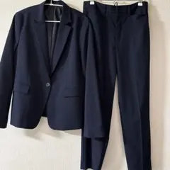 GU ウォッシャブル テーパードパンツ ジャケット ネイビー M L