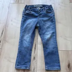 デニムブルー スリムフィット長ズボン