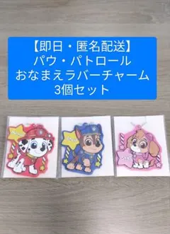 【即日・匿名配送・未開封】パウ・パトロール おなまえラバーチャーム 3個セット