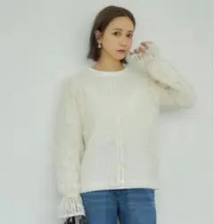 しまむら　mysa closet 田中里奈　シャギー カーディガン　かわいい