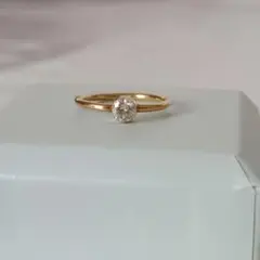 2030 ダイヤリングK18PGピンクゴールド10号0.32ct - メルカリ