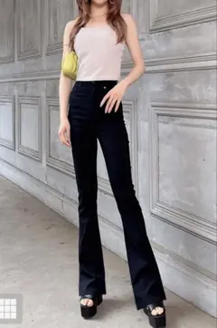 【美品】GRL ストレッチフレアパンツ[cu34] Mサイズ