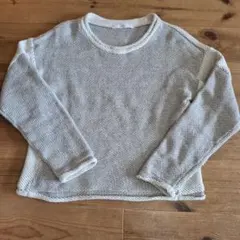 ム*き様 KBF 長袖コットンニット グレー