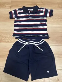 【美品】ポロシャツ　ショートパンツ　POLOBaby 90