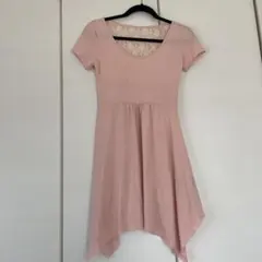 ミニワンピース レディース　M ワンピース　ピンク　半袖