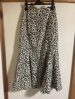ヒョウ柄ロングスカート F