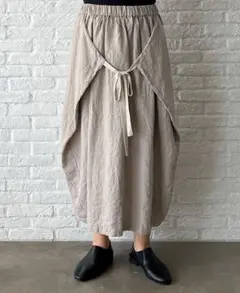 パドカレ ヴィンテージアンティークリネンスカート