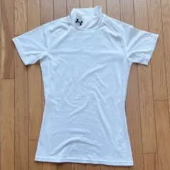 UNDER ARMOUR ハイネックアンダーシャツ 半袖　MDホワイト
