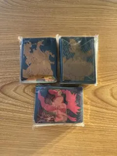ポケモン　デッキシールド スリーブ 海外正規品　3セット　リザードン　イーブイ