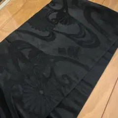【SALE】黒の花柄刺繍フォーマル帯　送料込みで安心