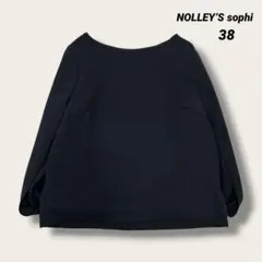 NOLLEY’S sophi レイヤード風 バルーンスリーブ ブラウス 黒 38のサムネイル