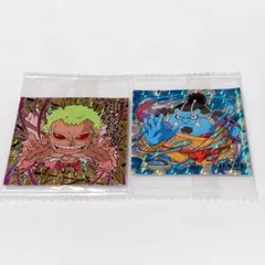 ワンピース ウエハース シール ドフラミンゴ　ジンベエ