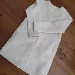 UNIQLO ボア フリース ロングコート ホワイト XS