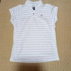 adidas CLIMACOOL ストライプポロシャツ M