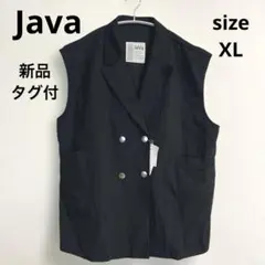 【新品タグ付き】Java♡リバーシブル2way裾ドロストダブルテーラードベストのサムネイル