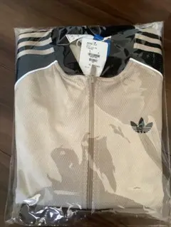 adidas×藤井風さん　トラックジャケット Lベージュ/黒