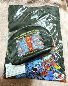 スピッツ 有明サンセット 魔物Tシャツ Lサイズ スカジャンポーチ スピッツ 有明サンセット 魔物Tシャツ Lサイズ スカジャンポーチ