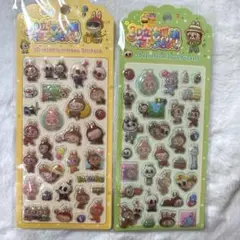 ラブブ 風 2枚セット シール ぷくぷく 3d ぷっくりシール ラブブシール