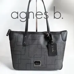 【agnès b. VOYAGE】トートバッグ ハンドバッグ PVCチャーム